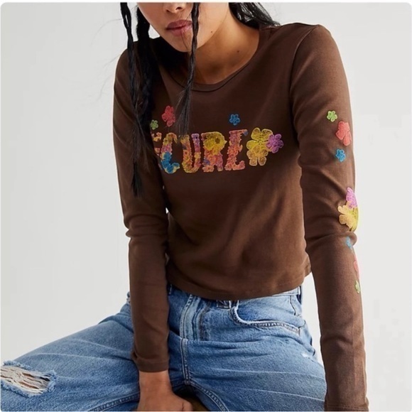 Daydreamer The Cure Brown Long Sleeve Tee - Picture 1 of 9